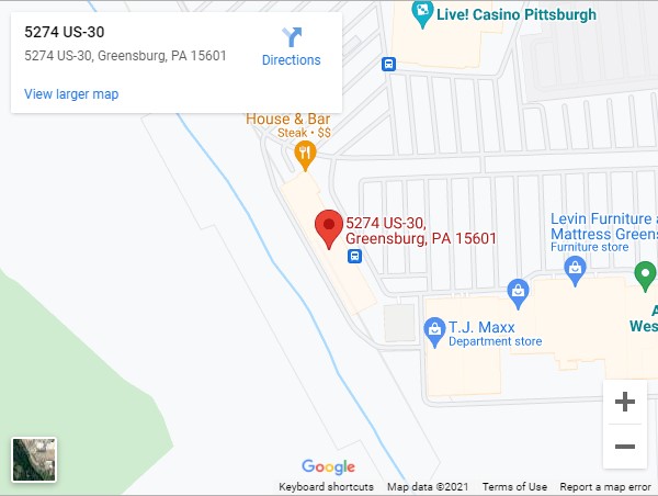 Western Edge Seafood Greensburg Outlet Map